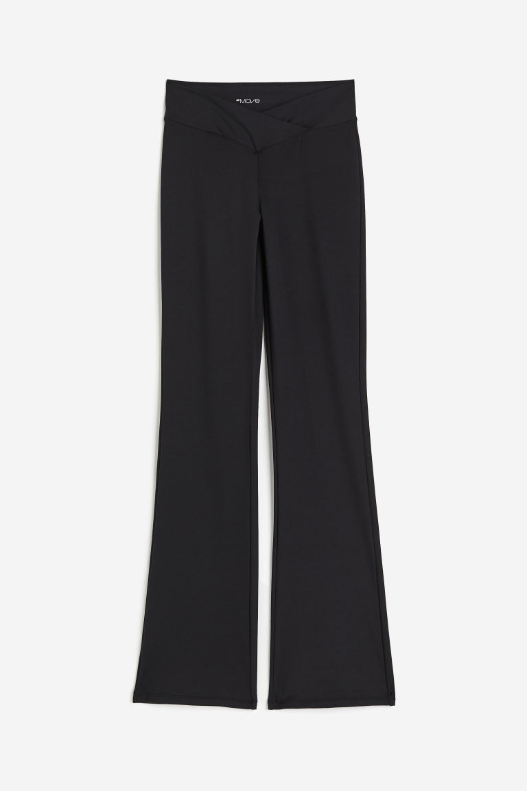 H & M - Flared sports leggings in SoftMove - Black | H&M (UK, MY, IN, SG, PH, TW, HK)