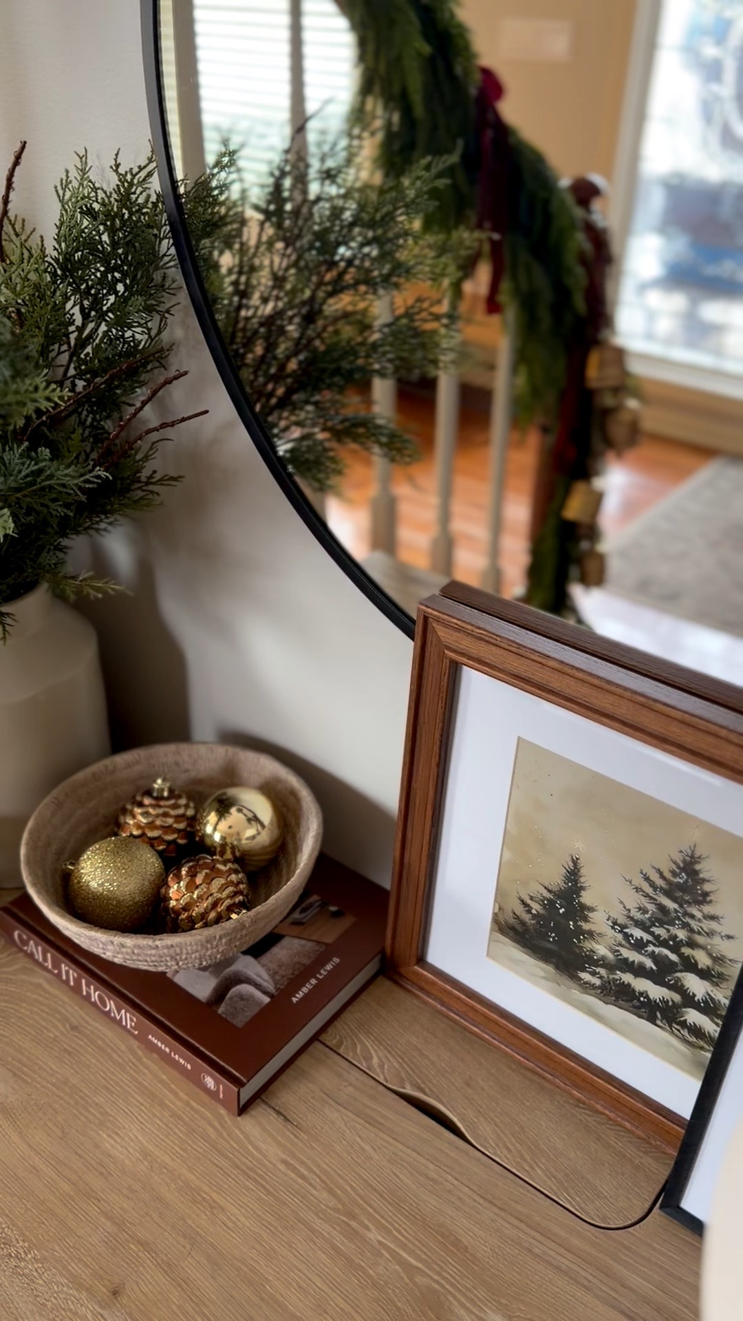 A little Christmas front entry styling

#LTKHoliday #LTKHome