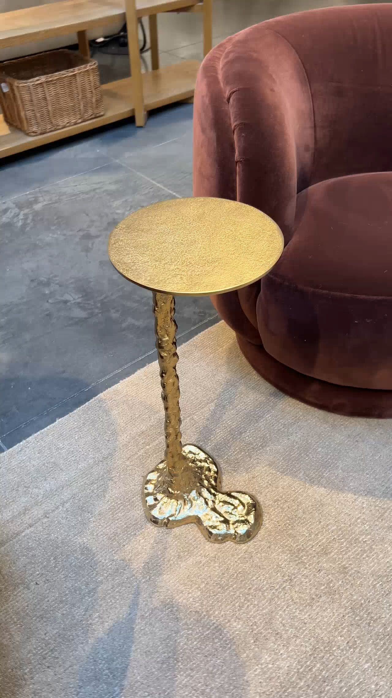 Can we take a moment to admire the beauty of this gold molten drink table for your living room or bedroom decor?! Crate and Barrel did it again! 

 #LTKValentine #LTKOver40 #LTKHome