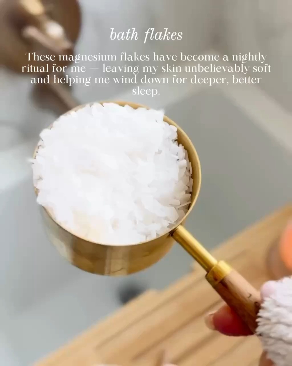 MAGNESIUM BATH FLAKES FOR RELAXATION AND MUSCLE SOAKS!! These magnesium bath flakes are part of my weekly reset routine when I need to fully unwind. I add them to a warm bath to help my body relax and decompress after long days. The flakes dissolve easily and create a spa like soak that feels calming and restorative without added fragrance or fillers.

#Amazon #TheHillaryStyle #BathRitual #WellnessRoutine #MagnesiumBath #RelaxationSoak #SelfCareEssentials #EveningReset #CalmHome 

 #LTKmomlife #LTKmorningroutine #LTKOver40