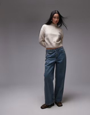 & Other Stories mock neck sweater in beige melange | ASOS (Global)