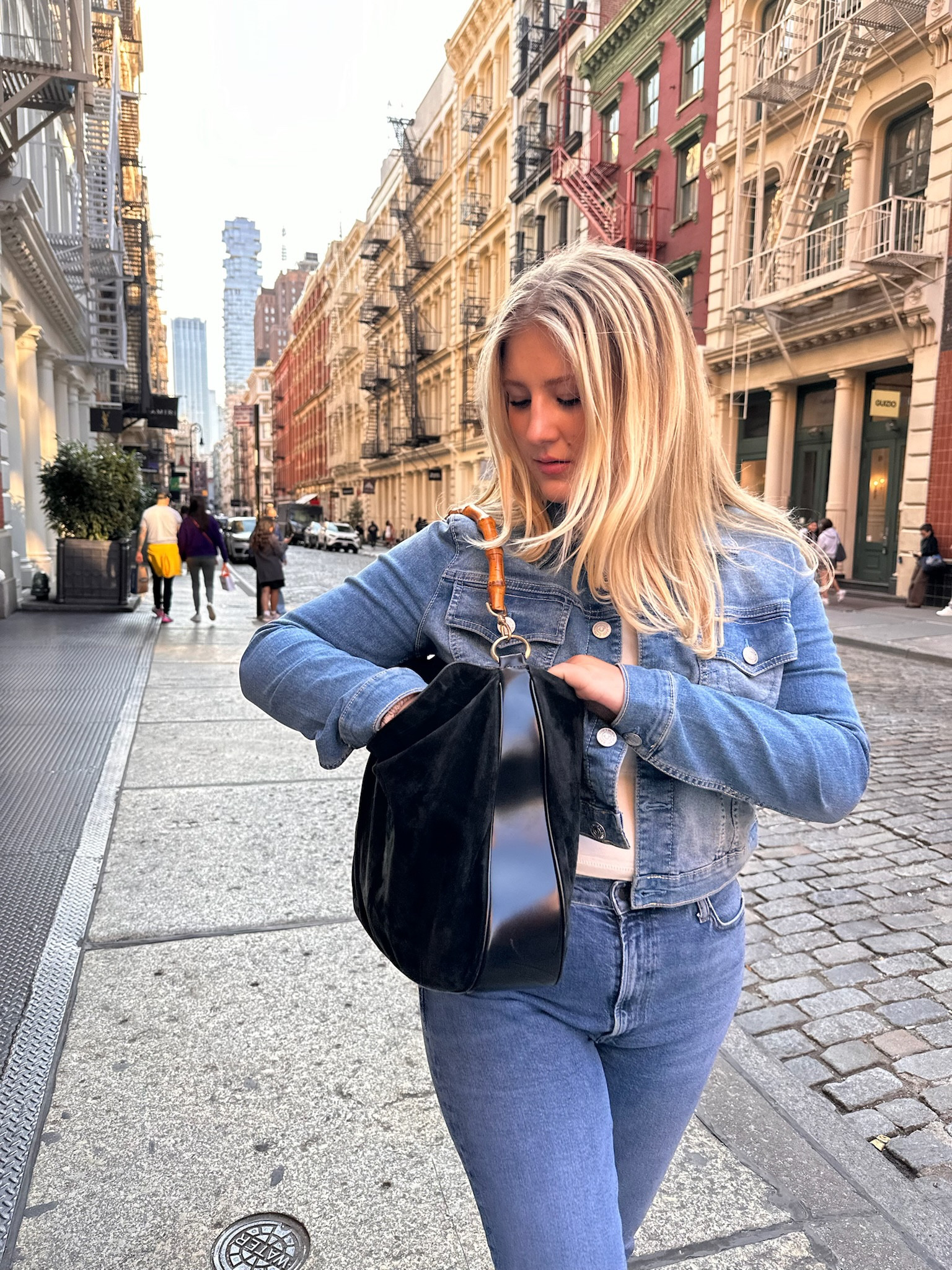 Denim in NYC 🍎👖

#LTKStyleTip #LTKItBag #LTKTravel