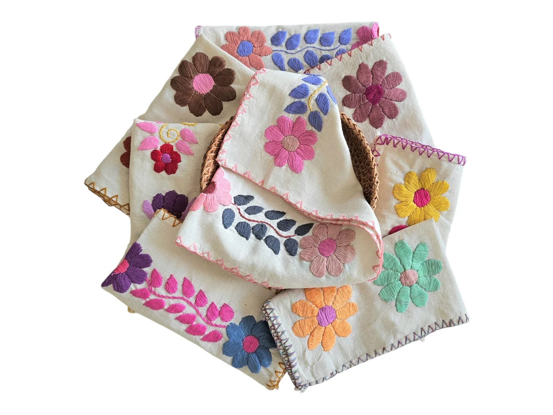 Tortilla Cloth | Tortilla Napin | Mexican Embroidered Tortilla Cloth | Hand Embroidered Cloth | T... | Etsy (US)