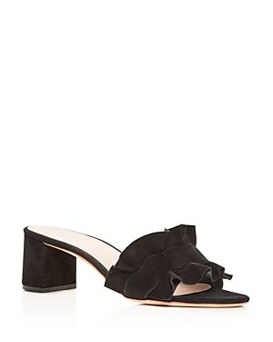 Loeffler Randall Vera Ruffle Block Heel Slide Sandals | Bloomingdale's (US)