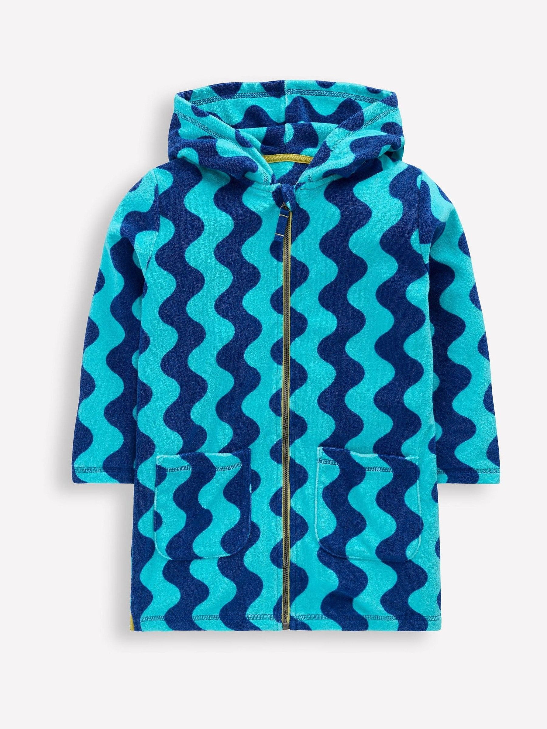Boden Boden Blue Towelling Zip-Up Throw-On Cover-Up | Next US