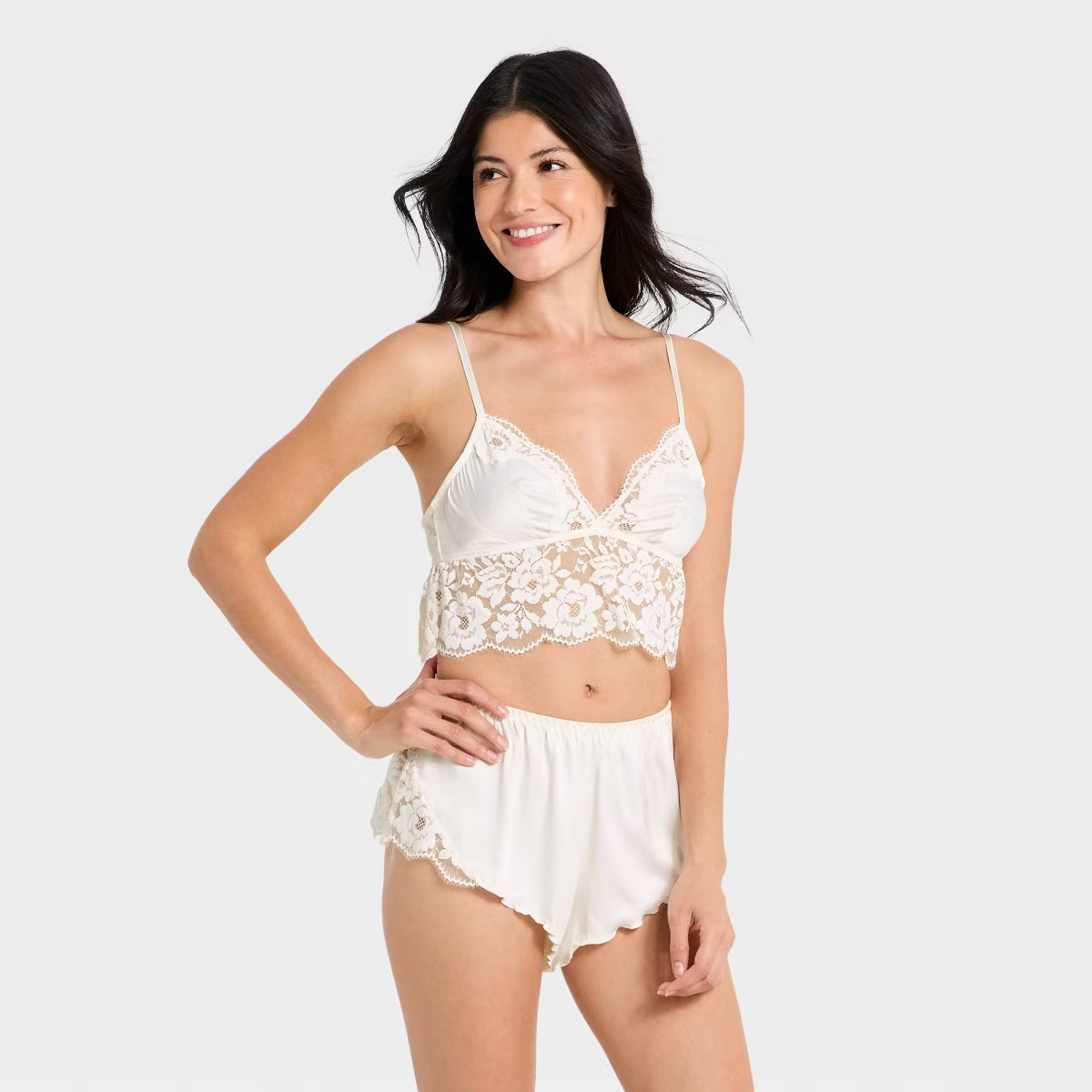 Women's Satin & Lace Lingerie Set - Auden™ | Target