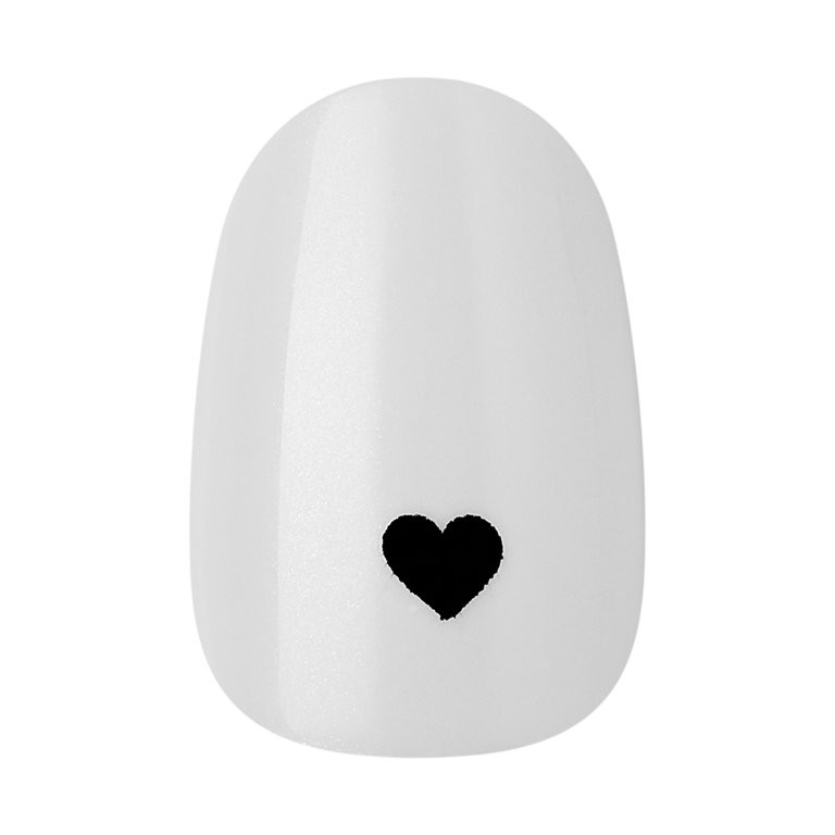 KISS Voguish Fantasy Valentine's Day Press on Nails, It's Love, White, Short Oval, 28 Count | Walmart (US)