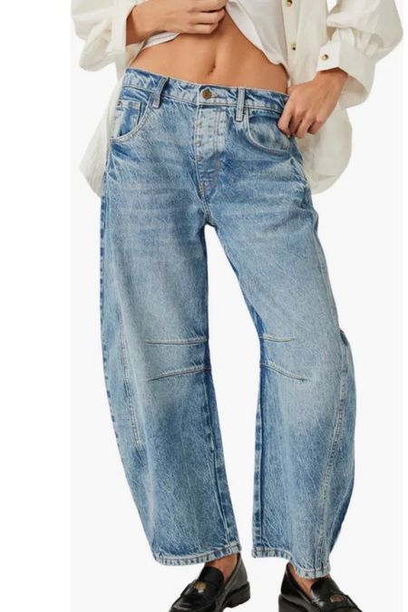 Free People Barrel jeans!  

#LTKunder100 #LTKFind #LTKstyletip