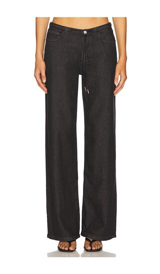 Still Here Cool Wide Leg Jeans in Black. - size 27 | Revolve Clothing (Global)