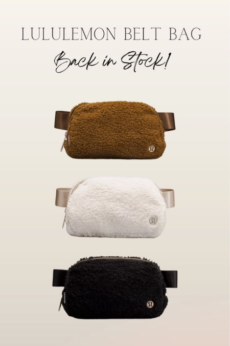 Fleece Lululemon bag back in stock! 

#LTKitbag #LTKstyletip #LTKunder50