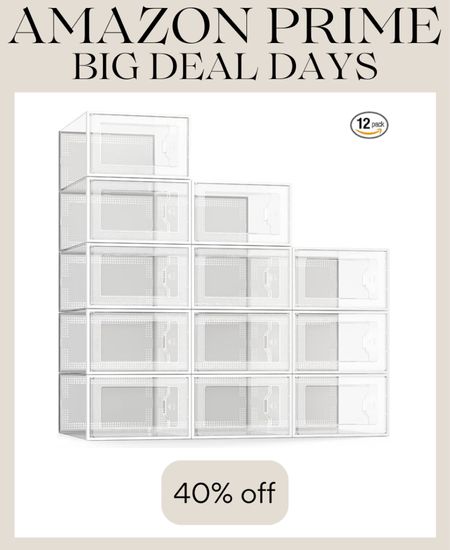 Amazon Prime Big Deal Days!
We use these Large plastic stackable organizers in all of our closets for shoes, blankets, toys, just about anything!

#LTKxPrime #LTKsalealert #LTKfindsunder50