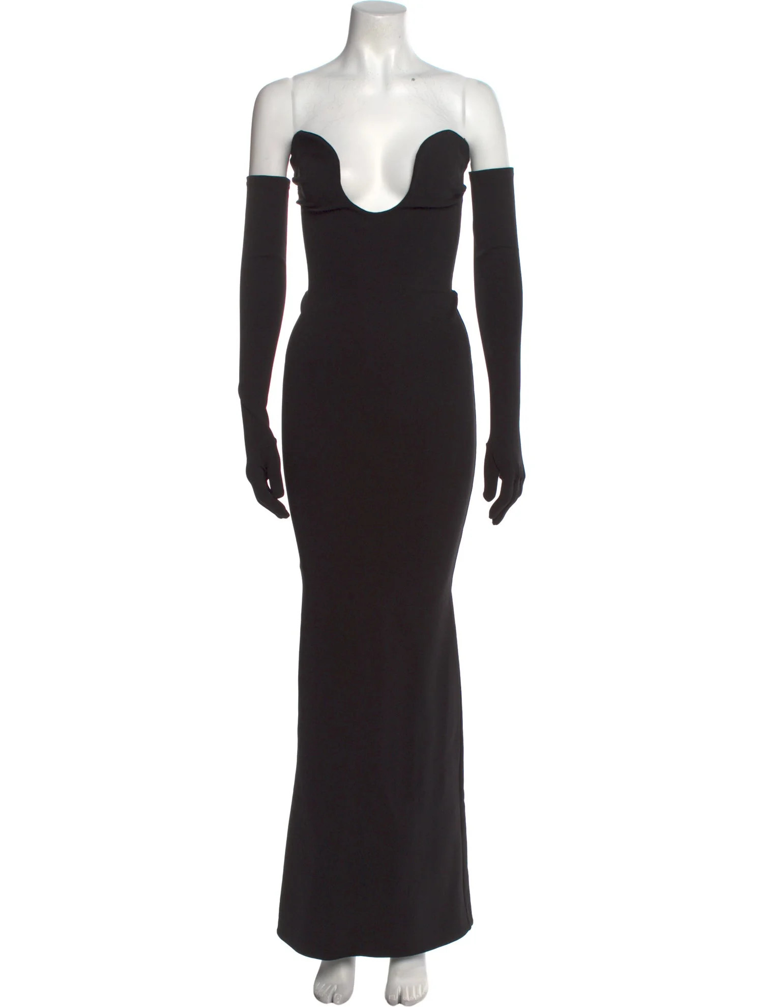 Plunge Neckline Long Dress | The RealReal