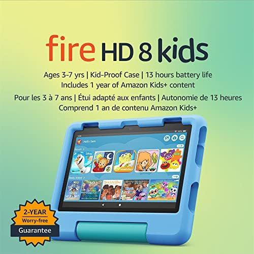 Fire HD 8 Kids tablet, 8" HD display, ages 3-7, includes 2-year worry-free guarantee, Kid-Proof C... | Amazon (CA)