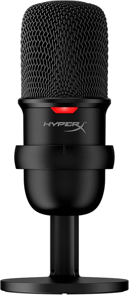 HyperX SoloCast – USB Condenser Gaming Microphone, for PC, PS4, PS5 and Mac, Tap-to-Mute Sensor... | Amazon (US)