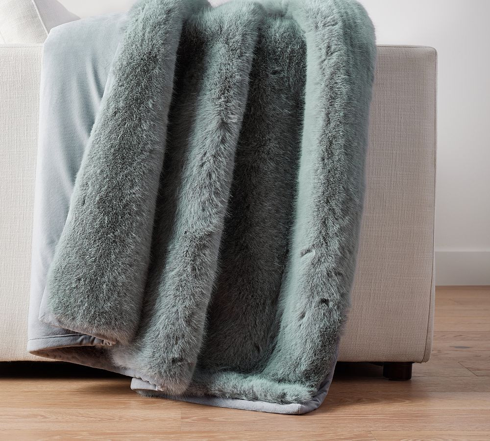 Faux Fur Mink Throw | Pottery Barn (US)