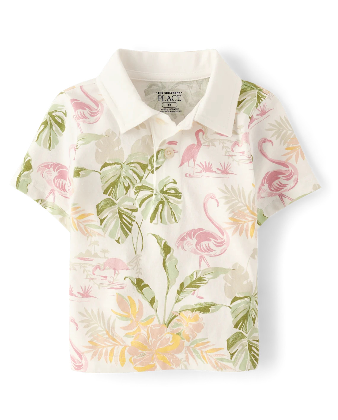 Baby And Toddler Boys Matching Family Tropical Polo - white | The Children's Place