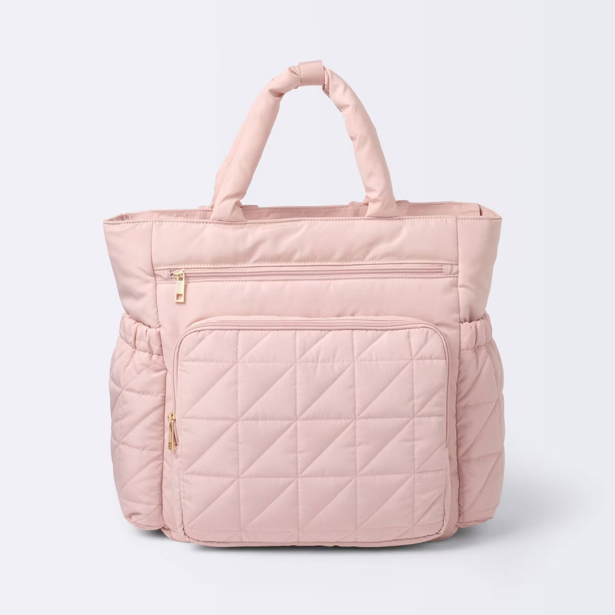 Quilted Diaper Backpack Tote - Pink - Cloud Island™ | Target