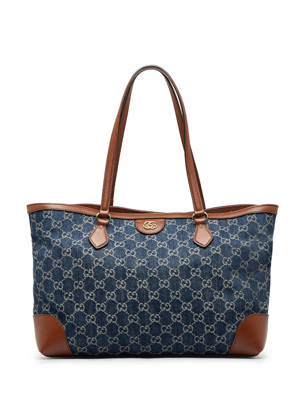 GG Denim medium Ophidia shopping tote bag | Farfetch Global