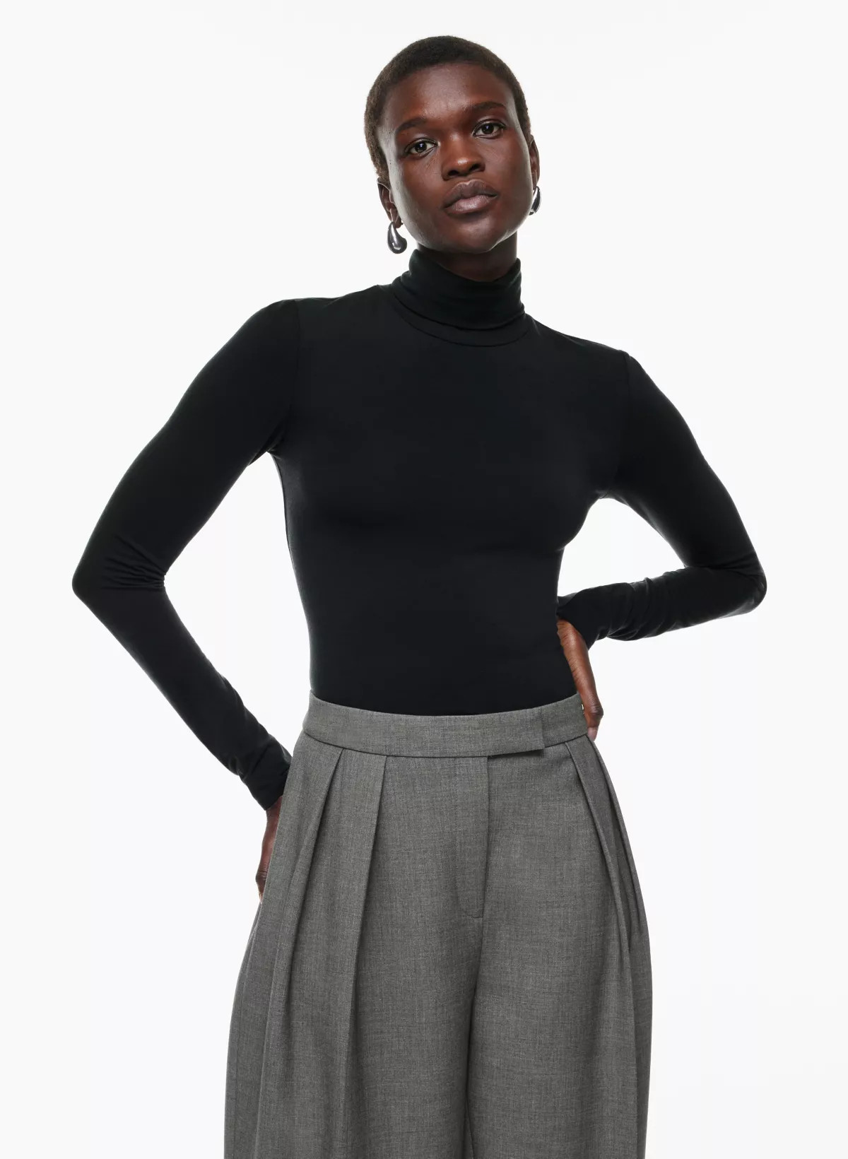EVERYDAY TURTLENECK HIP LONGSLEEVE | Aritzia