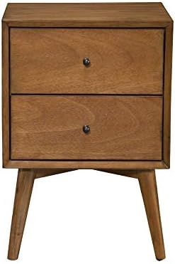 Alpine Furniture Flynn Nightstand, 18" W x 15" D x 26" H, Acorn | Amazon (US)