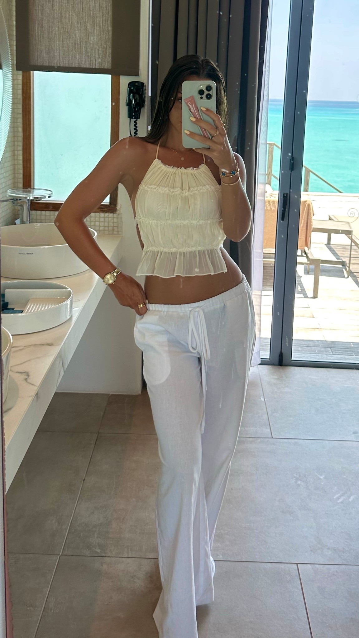 Comforts white linen trousers! 

#LTKuk