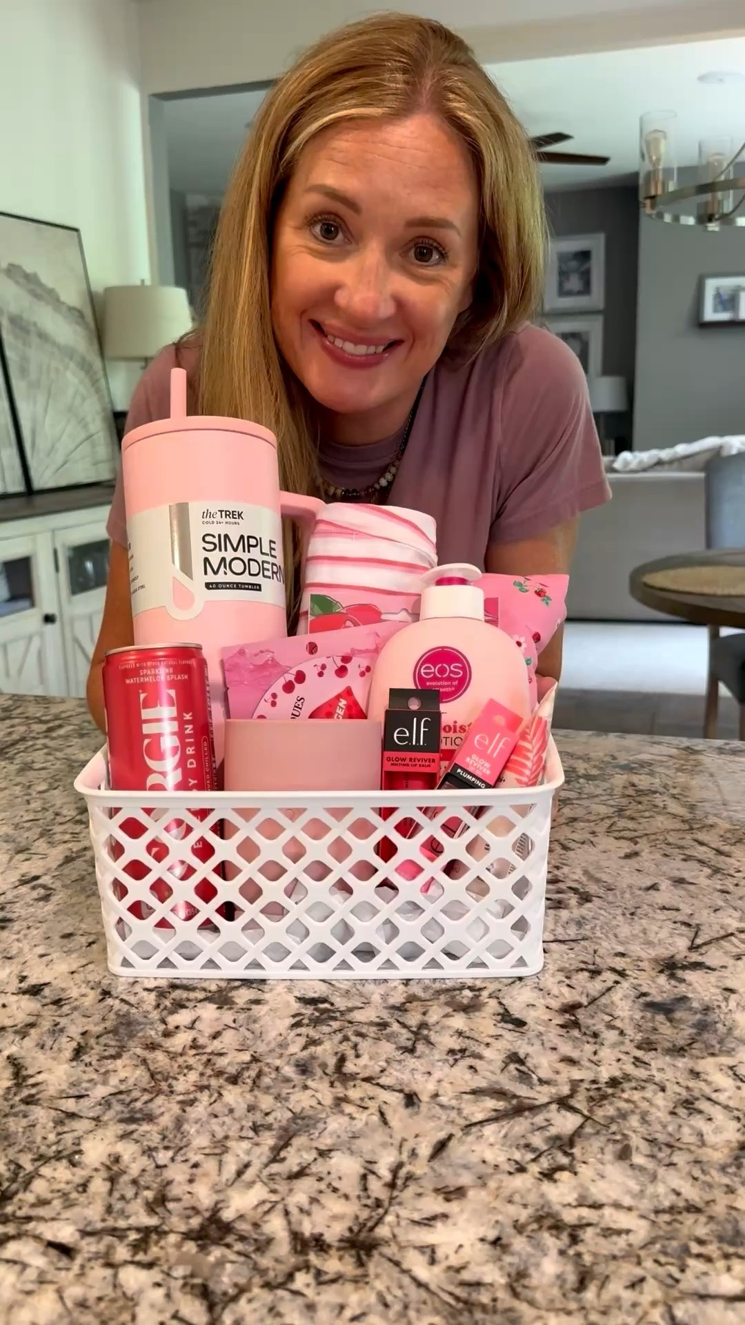 This all pink gift basket is one of those ideas that look so thoughtful but it is actually so easy to put together… And everything inside is stuff she’ll actually use.
I grabbed everything from Walmart so it’s super affordable and easy to re-create. Perfect for Mom’s, Grandma’s, teachers or any woman in your life! 

#LTKSeasonal #LTKmomlife #LTKMothersDay