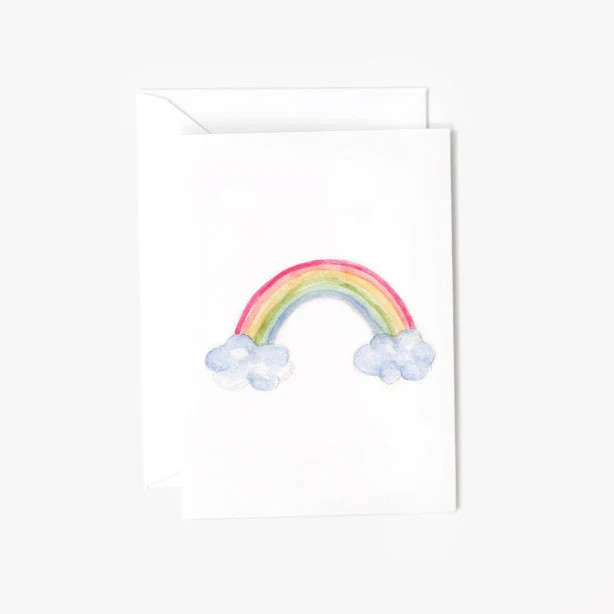 rainbow mini enclosure notecard | Emily Lex Studio