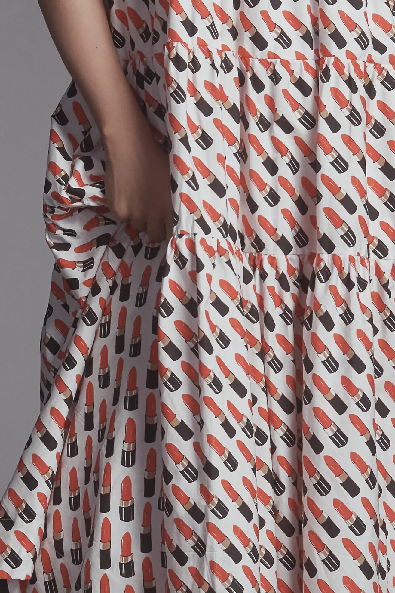 Helena Square-Neck Smocked Tiered Midi Dress | Anthropologie (US)