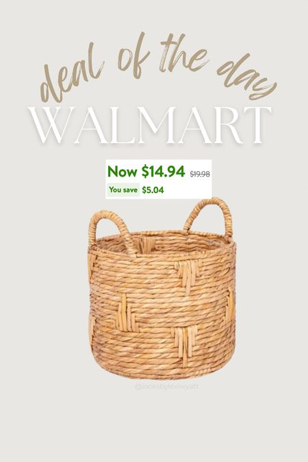 Walmart deal of the day on this adorable multi purpose planter basket! 
