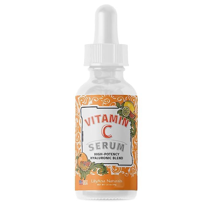 LilyAna Naturals Vitamin C Serum for Face - Made in USA, Face Serum with Hyaluronic Acid and Vita... | Amazon (US)