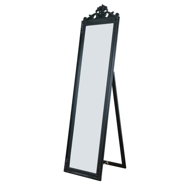Maryana Antiqued Wood Standing Wall Mirror | Wayfair North America