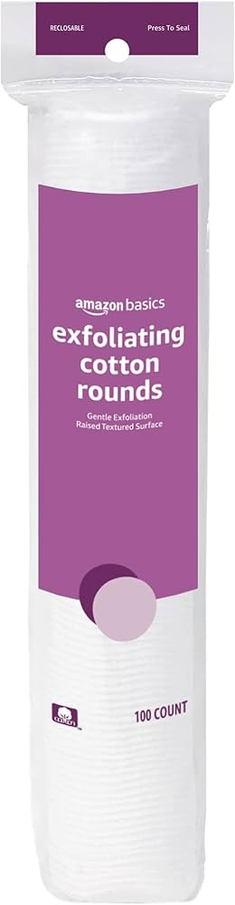 Amazon Basics Exfoliating Cotton Rounds, 100 Count (Pack of 1) | Amazon (US)