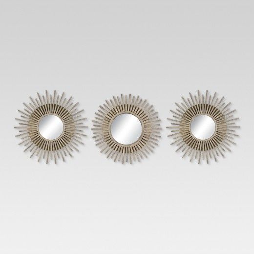 Sunburst Gold Accent Mirrors - 3-pack - Threshold™ | Target