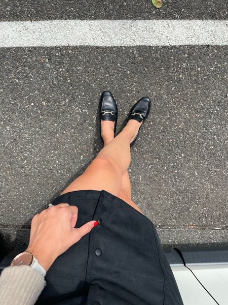 Classic black Loafers 20% off at Target this week!

Worn to work today with suede button up skirt. Fits true to size 

Fit true to size and very comfortable!

#LTKfindsunder50 #LTKshoecrush #LTKsalealert