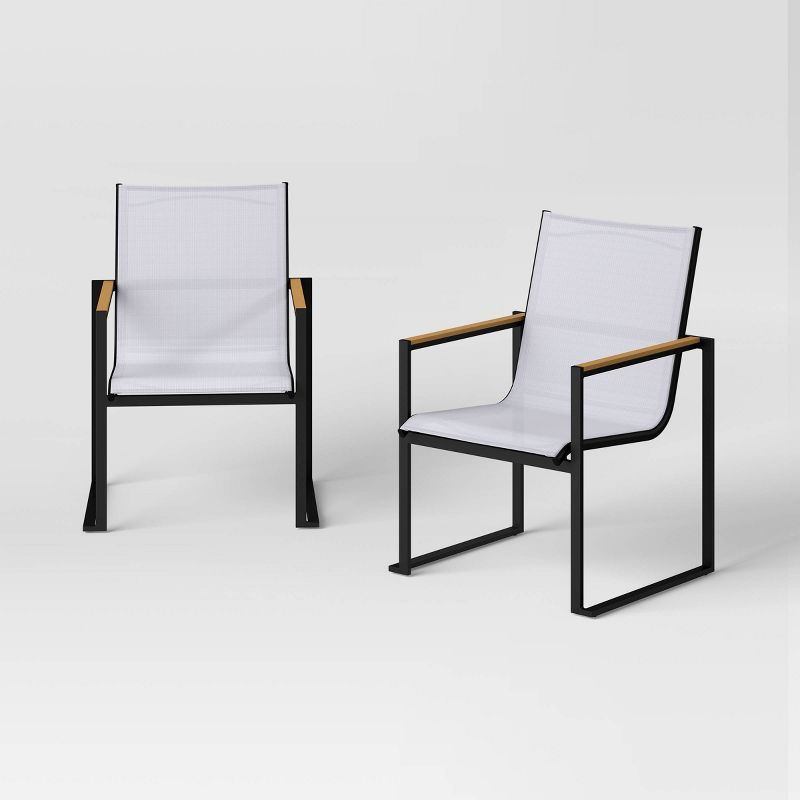 Henning 2pk Patio Dining Chairs - White - Project 62™ | Target