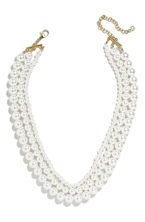 BaubleBar Danielle Imitation Pearl Layered Necklace at Nordstrom | Nordstrom