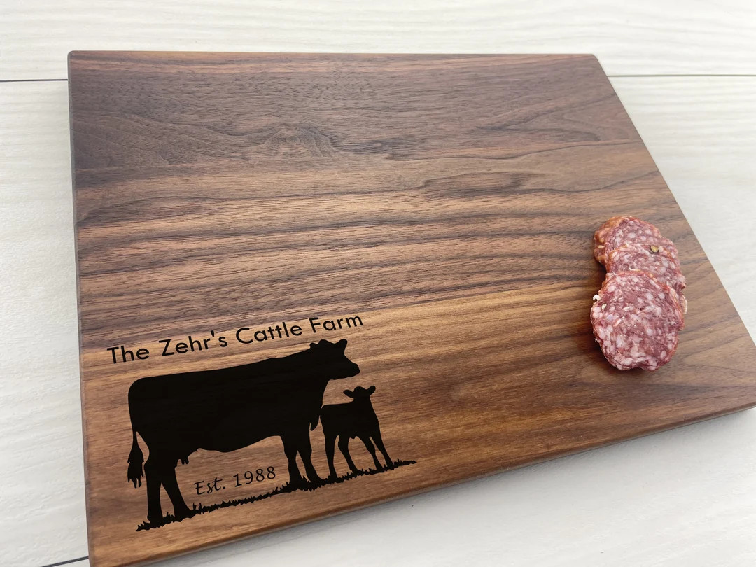 Personalized Cutting Board, Farmer, Cattle Farm, Farmers Gift, Ranch GIft, Personalized Ranch Gif... | Etsy (US)