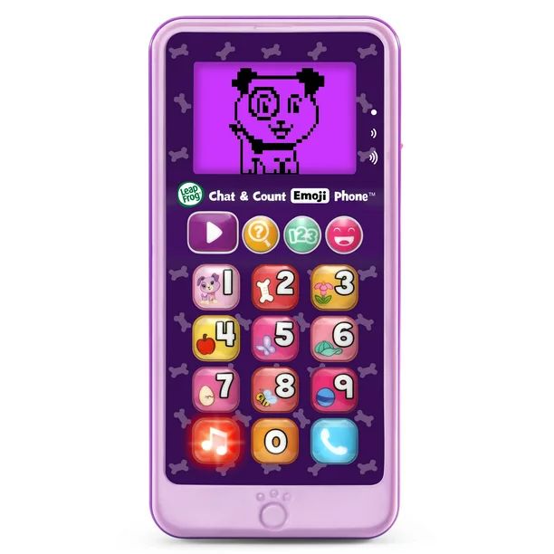 LeapFrog Chat and Count Emoji Phone, Violet, Pretend Play Toy for Kids, Teaches Numbers | Walmart (US)