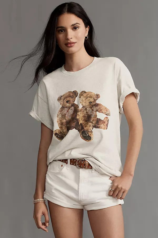 By Anthropologie Bear Cotton Boyfriend Tee | Anthropologie (US)