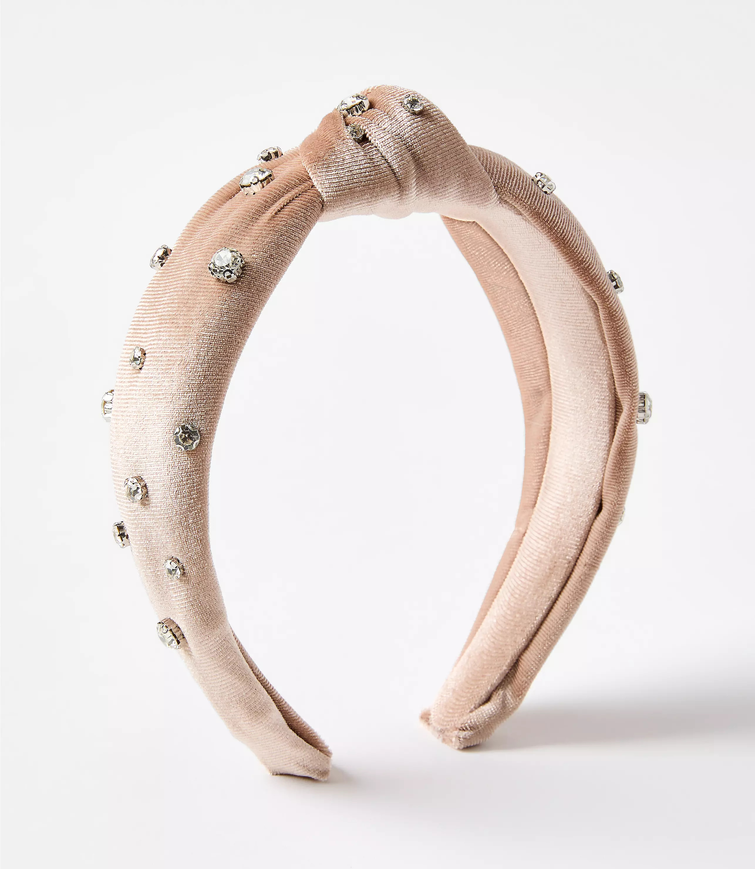 Sparkle Embellished Velvet Knot Headband | LOFT