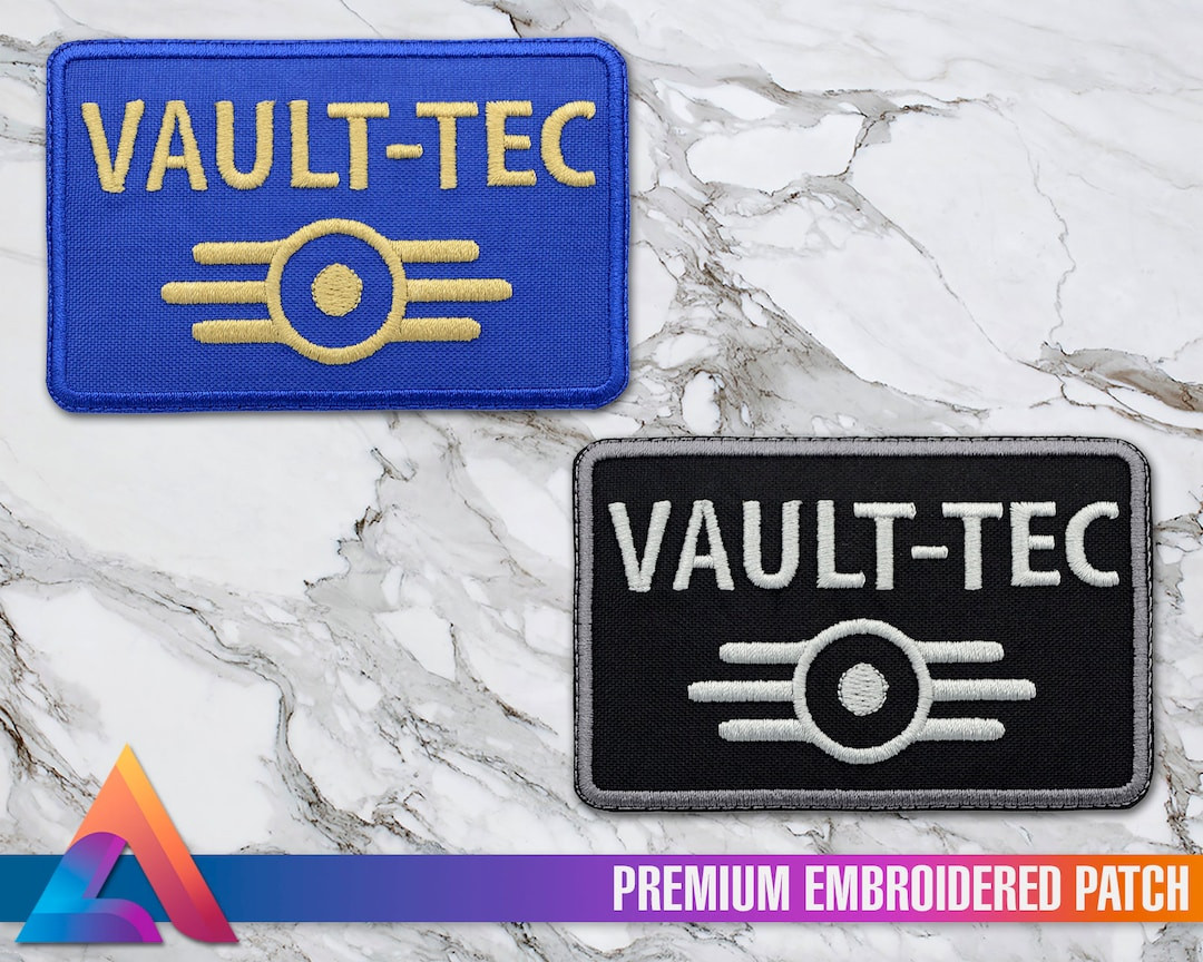Fallout Vault-tec Corporation Emblem Iron-on Embroidered Patch, Custom Patch, Embroidered Patches... | Etsy (US)
