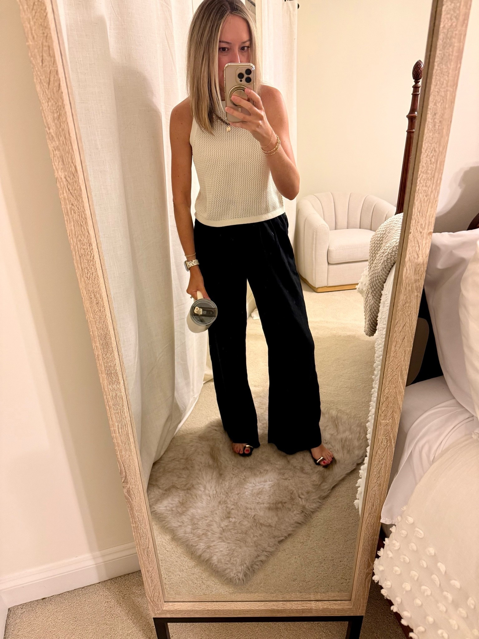Target linen pants, wearing a small

Lululemon tank is sold out

#LTKdayinmylife #LTKootd #LTKmomlife