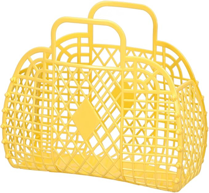 Jelly Bag for Kids Girls Women,Kids Beach Tote Bag Girls' Fashion Plastic Jelly Purse,80's Retro ... | Amazon (US)