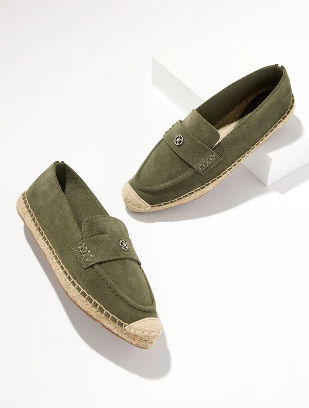 Isla Suede Espadrille Loafers | Talbots