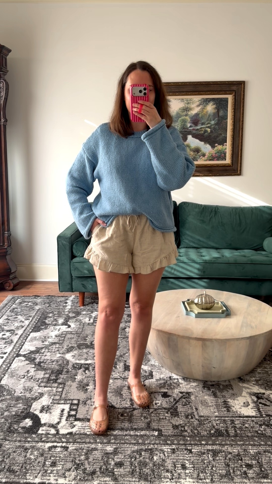 Obsessed with this look for spring! Wearing mediums. 

Sweater, linen shorts, jelly shoes

#LTKSeasonal #LTKgrwm #LTKootd