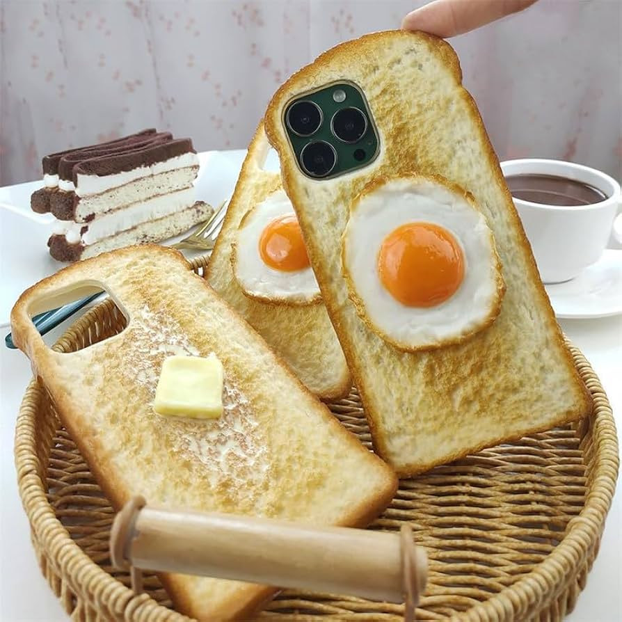 Bread Phone Case for iPhone 13 14 15 Pro Max, Handmade Food Phone Cases for Apple iPhone 11 12, F... | Amazon (US)