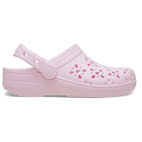 Crocs Girls Crocs Floral Cutout Clogs - Girls' Toddler Shoes Pink Milk Size 4.0 | Champs Sports