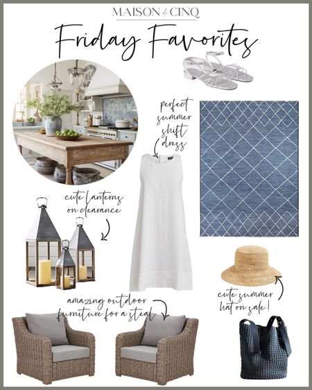 So many great finds for Friday Favorites this week like an AMAZING outdoor wicker set for a steal, pretty linen dresses and skirts, cute sandals, outdoor rugs and tables and more!

#springdecor #homedecor #summerdecor #outdoordecor #patiofurniture #whitedress #springdress #springoutfit #summeroutfit 

#LTKSeasonal #LTKHome #LTKFindsUnder50