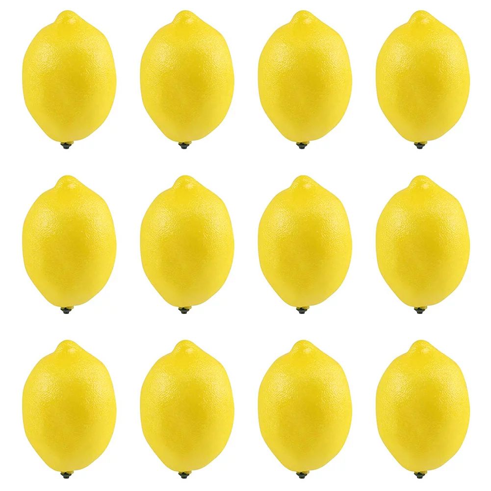 12pcs Fake Fruit Lemons Artificial Simulation Lemon Decorations for Home Kitchen;12pcs Fake Fruit... | Walmart (US)