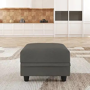 LLappuil Ottoman Module Storage Square Footrest for Modular Sectional Sofa, Faux Leather Fabic Fo... | Amazon (US)
